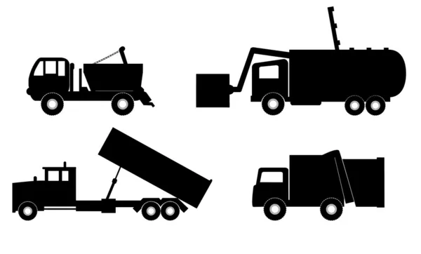 Illustrazione camion della spazzatura — Vettoriale Stock