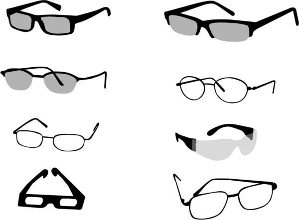 眼镜和眼镜 — 图库矢量图片
