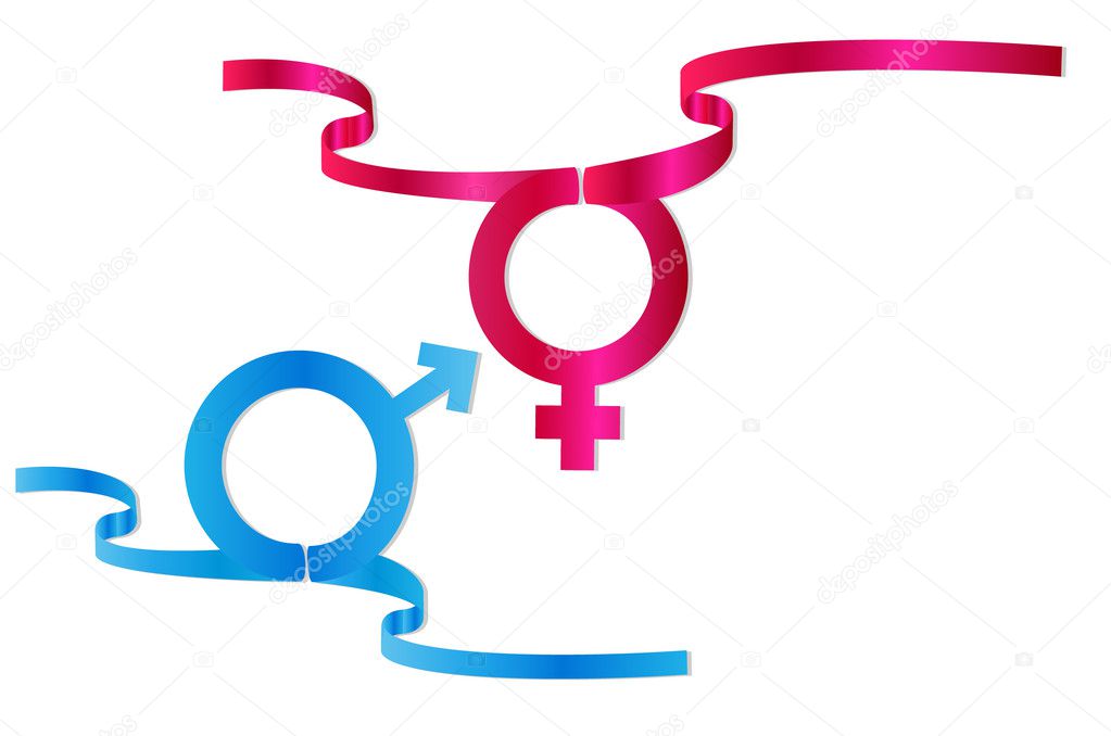 Gender symbols vector illustration