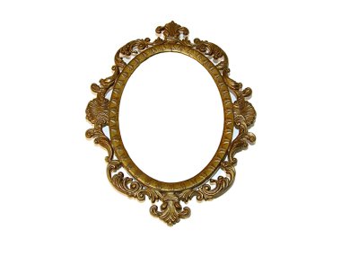 Old beautiful golden frame clipart