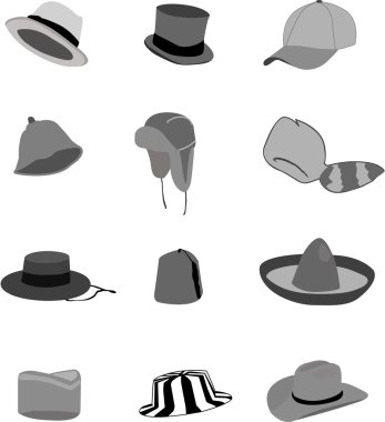 Hats illustrations clipart
