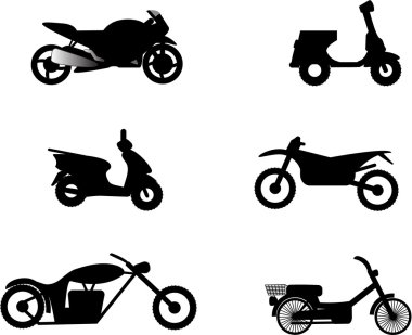 Motorcycle illustration clipart