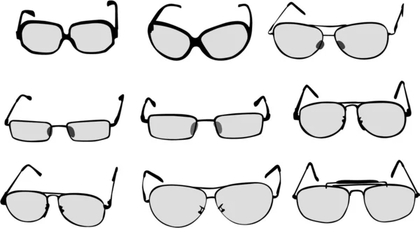 안경 및 안경 — 스톡 벡터