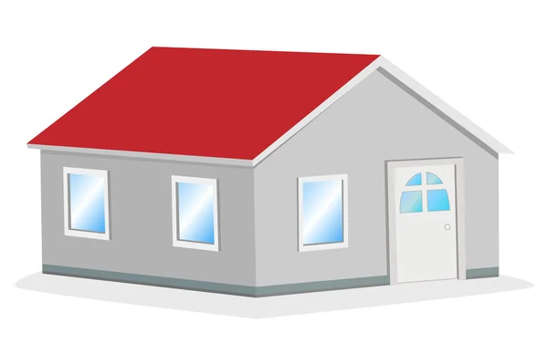 简单的房子插图 — 图库矢量图片