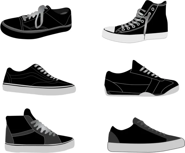 Sneakers illustrations — Stock Vector