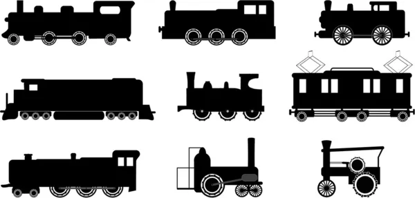 Train illustrations — Stock Vector