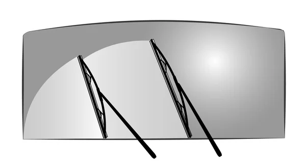 フロント ガラス ワイパーの図 — ストックベクタ
