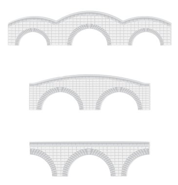 Stone bridges illustration clipart