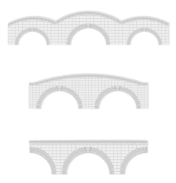 Illustrazione ponti di pietra — Vettoriale Stock
