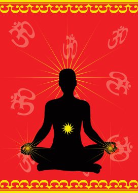 Meditation vector clipart