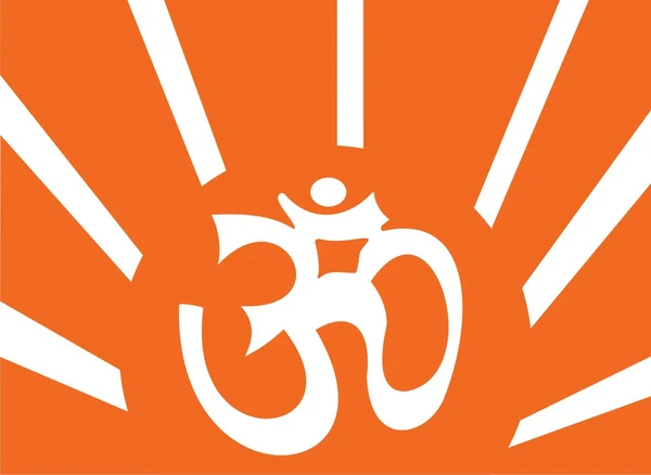 瑜伽符号 aum-瑜伽 mantram-矢量 — 图库矢量图片