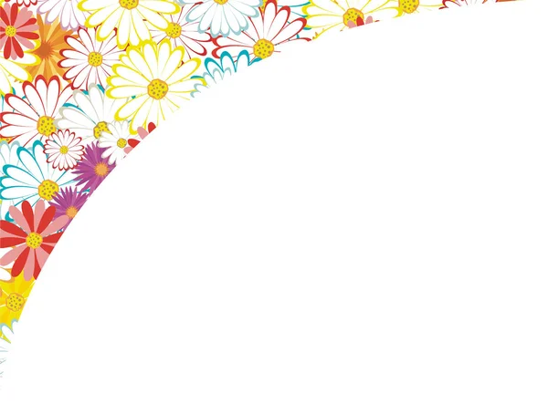 พื้นหลังดอกไม้-เวกเตอร์ — ภาพเวกเตอร์สต็อก