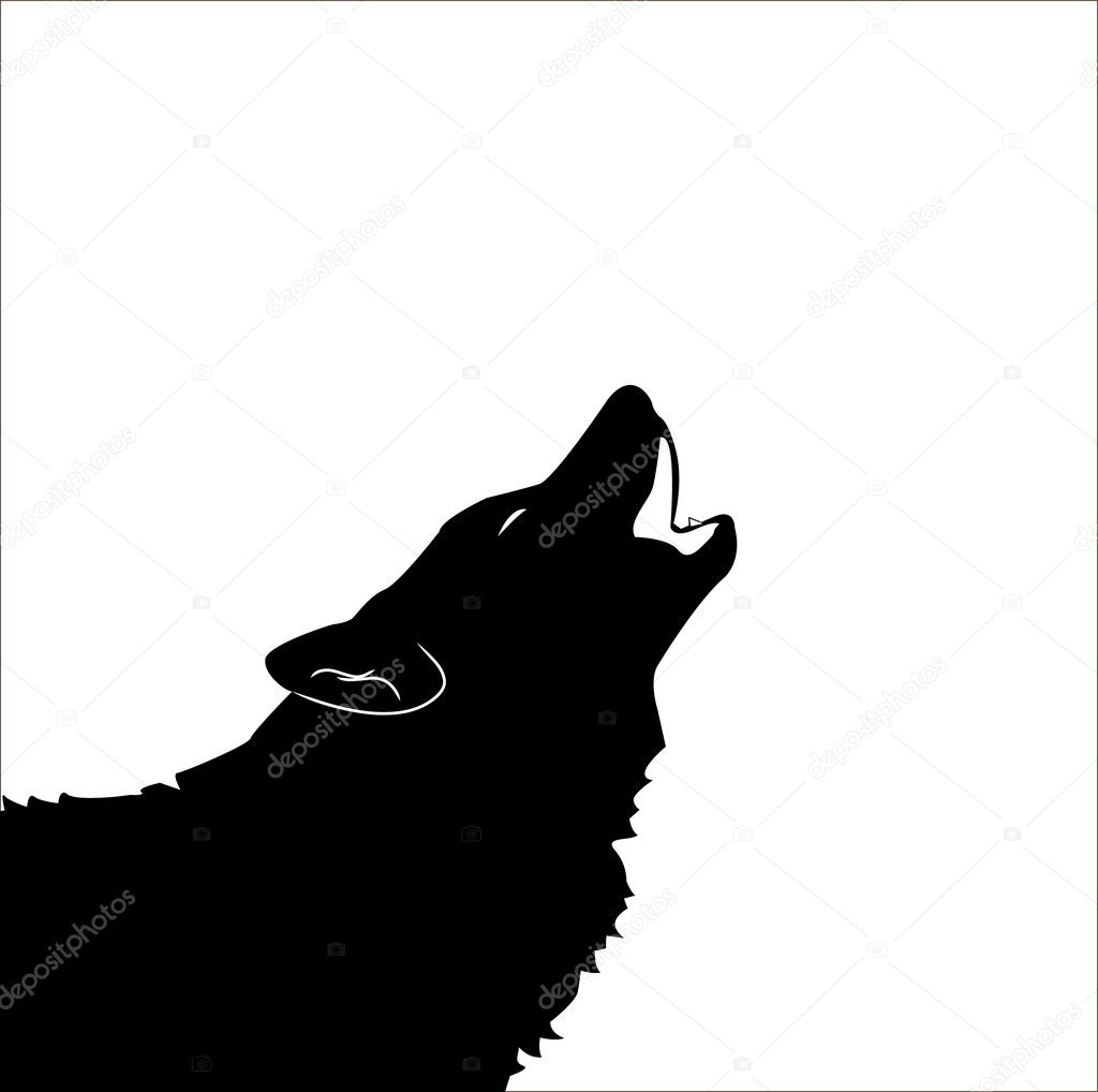 Wolf whine - vector illustration