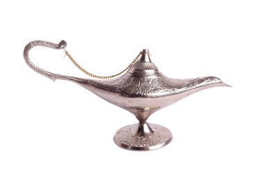 Old Oil Lamp From The Middle East clipart