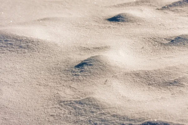 地上的雪的细节 — 图库照片