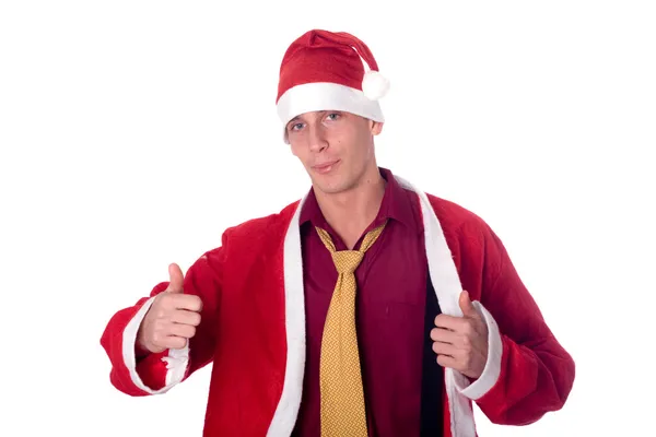 Businessman Santa Claus — Stock Photo, Image