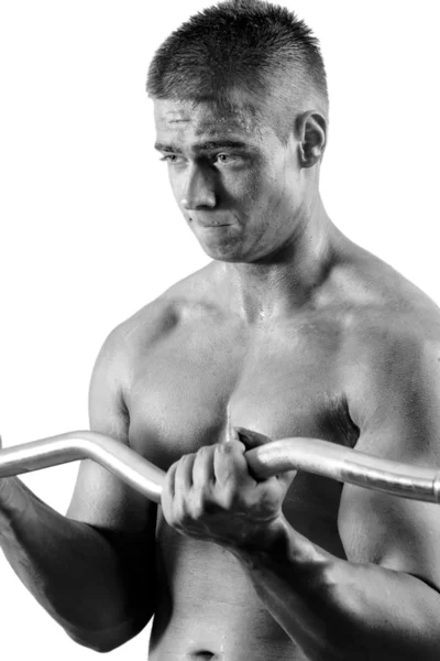 Amateur bodybuilder — Stockfoto
