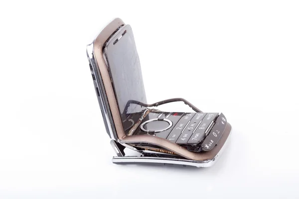 Gebroken mobiele telefoon — Stockfoto