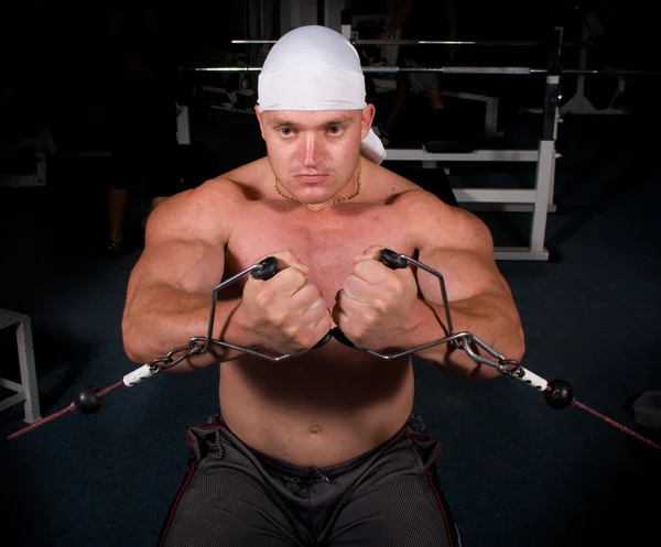 Ausbildung zum Bodybuilder — Stockfoto