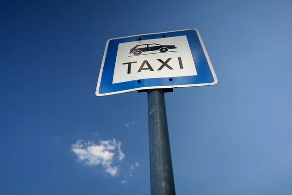 Taxi znamení — Stock fotografie