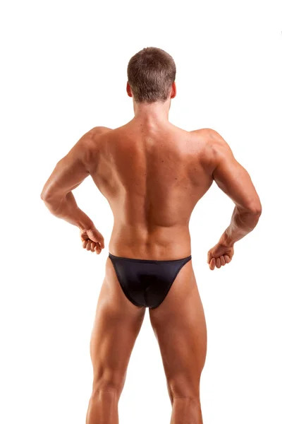 Amateur-Bodybuilder posiert — Stockfoto