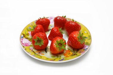 Strawberries on the plate