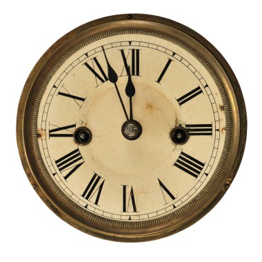 Old clock detail clipart