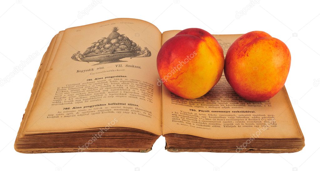 Cookbook with nectarine