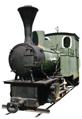 Old steam train clipart