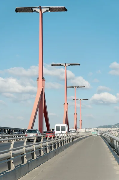 Bürgersteig der Lagymanyos-Brücke — Stockfoto