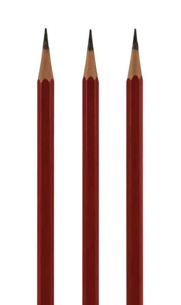 Tre matite parallele — Foto Stock