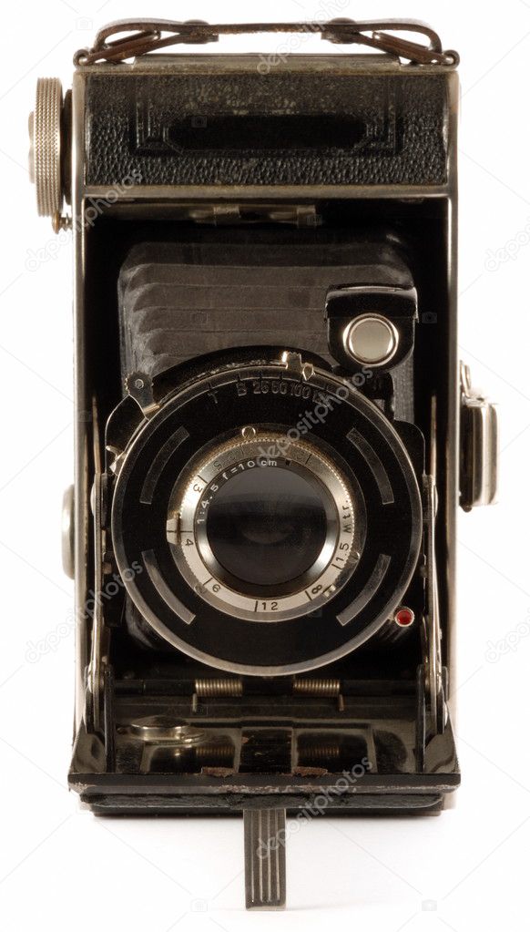 Old folding camera