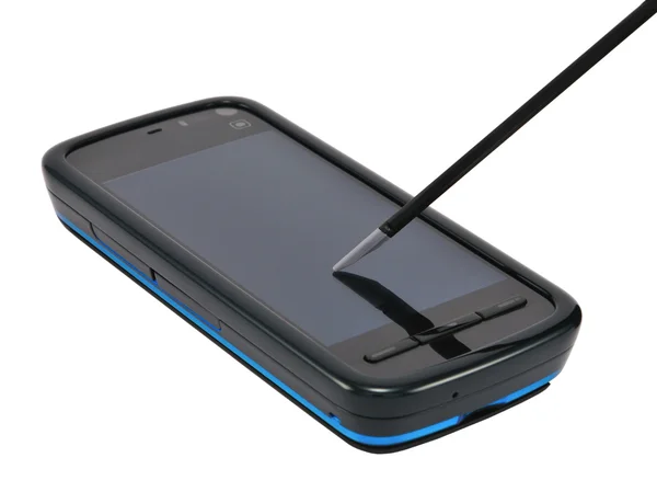 Phone with stylus — Stock Photo, Image
