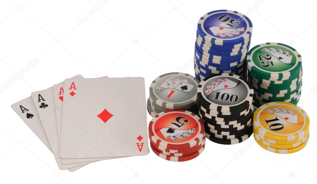 Aces and Poker Chips