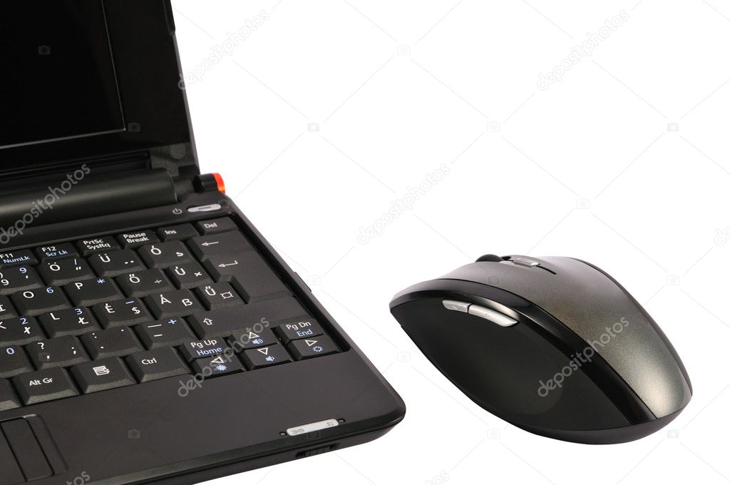 Notebook with mouse