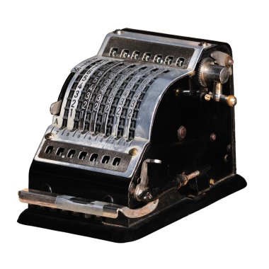 Mechanical calculator clipart