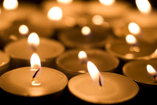 Sparkle burning candles — Stock Photo, Image