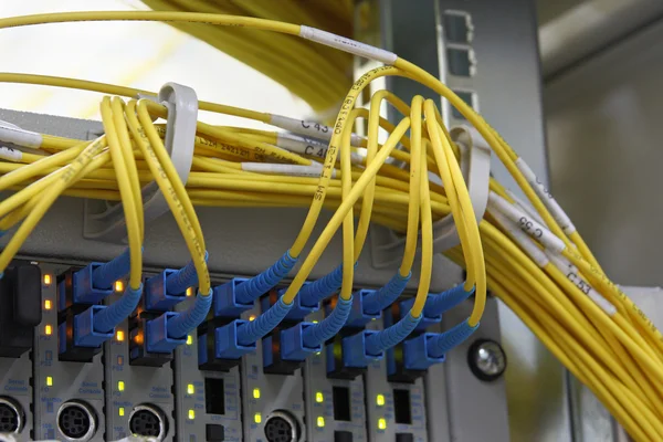 Optický kabel s konektory Sc/Upc — Stock fotografie