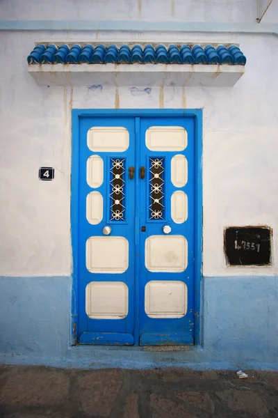 Porta Túnis Azul — Fotografia de Stock