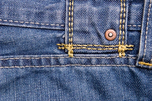 Mavi kot pantolon - yakın çekim — Stok fotoğraf