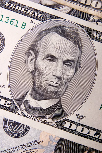 Close-up de dólares — Fotografia de Stock