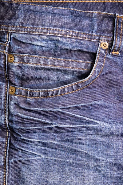 Blue Jeans Pocket — Stock Photo, Image