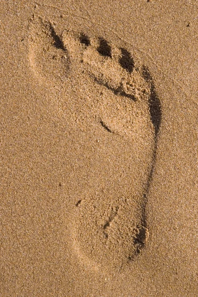 stock image Footprint on sand