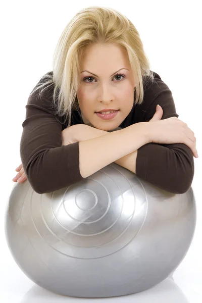 Woman doing a fitness — Stock Photo, Image