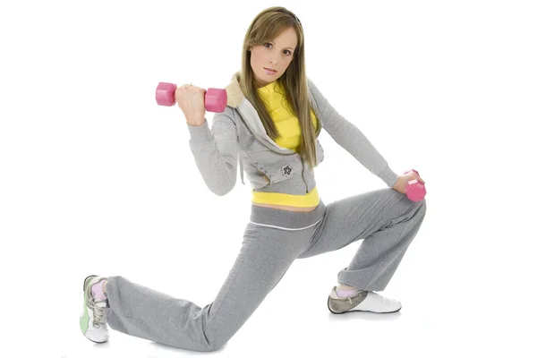 Woman doing a fitness — Stock Photo, Image