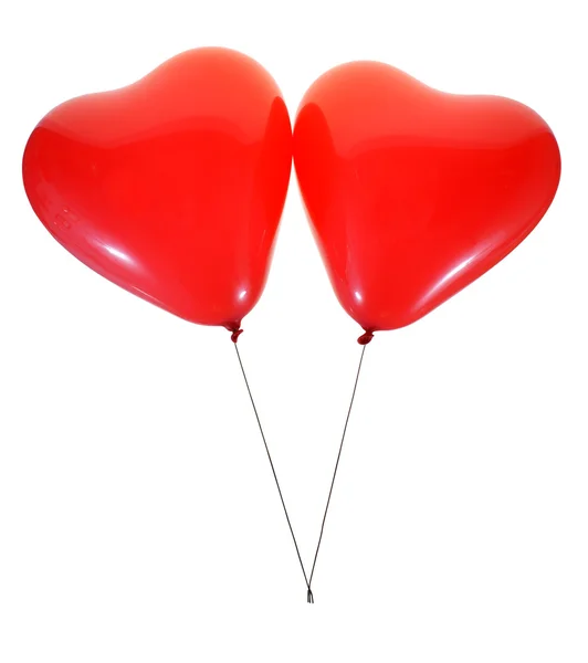 Balões cardíacos — Fotografia de Stock
