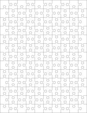 Jigsaw puzzle blank template
