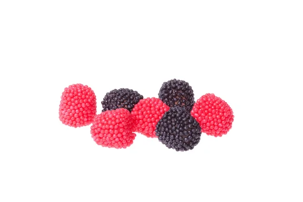 Siyah ve kırmızı berry şekerler — Stok fotoğraf