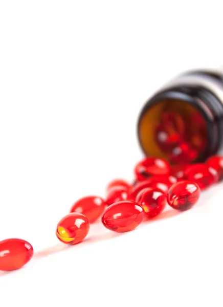 Red capsules — Stock Photo, Image