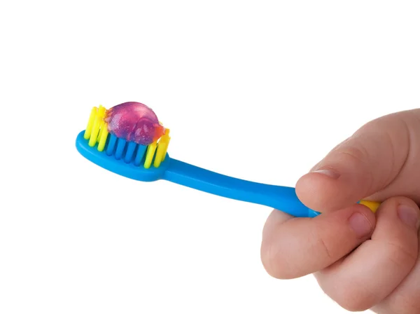 Детская зубная щетка — стоковое фото